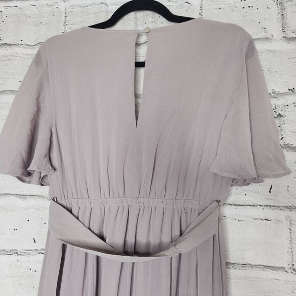 Show Me Your Mumu Emily Empire Maxi Dress Gray Size Small - Picture 8 of 12